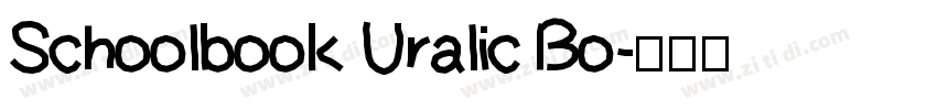 Schoolbook Uralic Bo字体转换